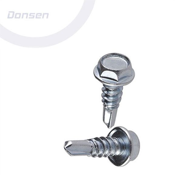 Factory Free sample M6 Nuts - Hexagon Head with Collar Self Drilling Screws – Donsen