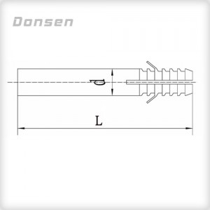 Nylon Wall Plugs, Rimless with Wings